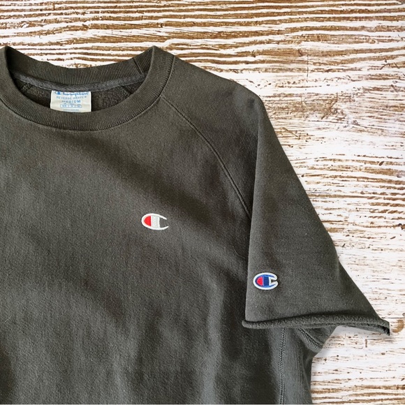 Champion Reverse Weave Short Sleeve Sweatshirt Vintage 90’s - Picture 8 of 12